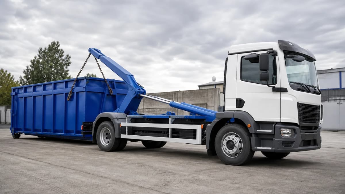 Commercial scrap collection truck