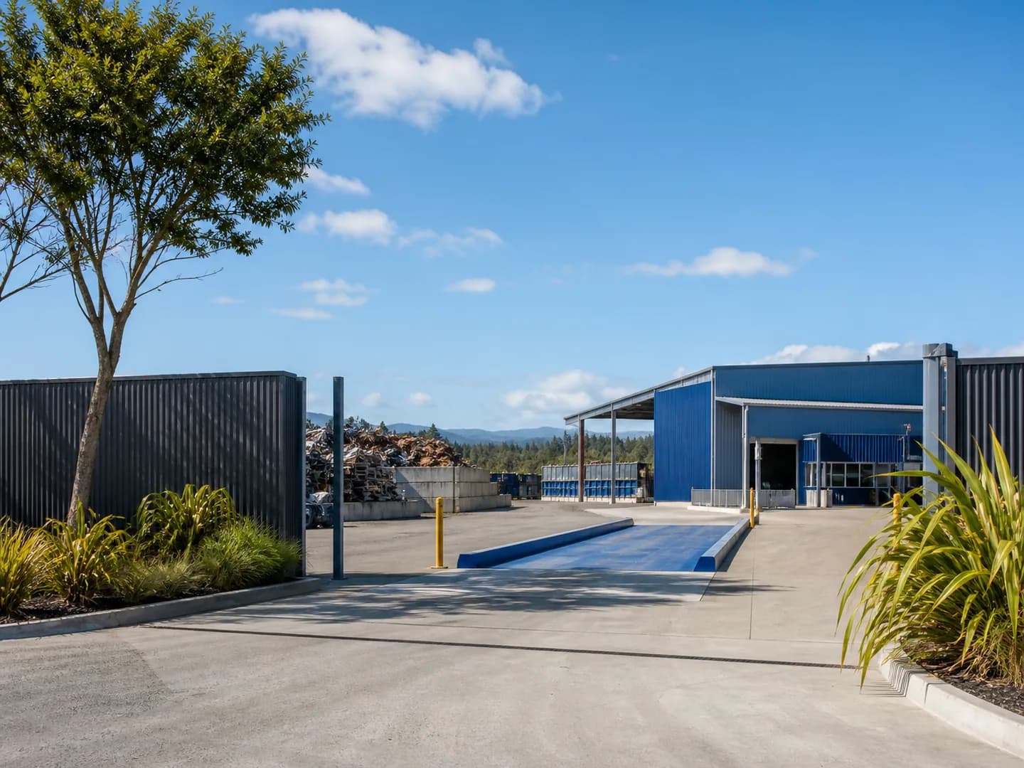Hazara Metal yard entrance and weighbridge